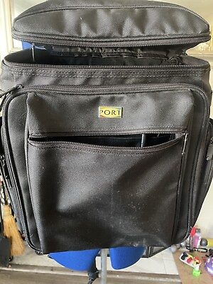 #ad PORT messenger Laptop carry and Tablet Backpack Bag Black