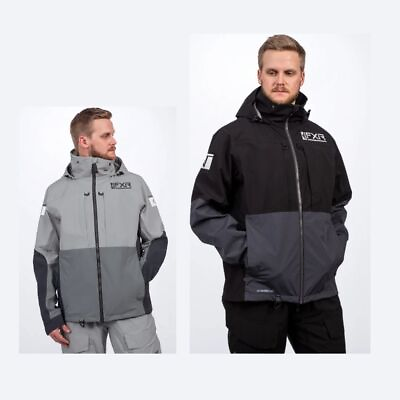 #ad FXR Vapor Pro Tri Laminate Mens Winter Waterproof Motorcycle Hooded Jackets