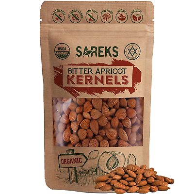 #ad Organic Bitter Apricot Kernel Raw Premium Seeds Resealable Bag Non GMO Kosher