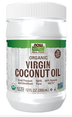#ad Now Real Food Organic Virgin Cooking Coconut Oil 12 fl.oz. 355ml