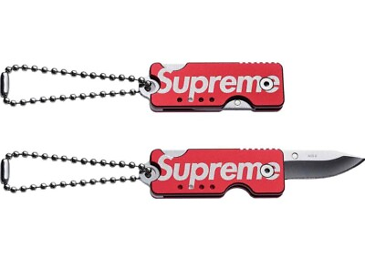 #ad Supreme Quiet Carry Mini Knife Keychain