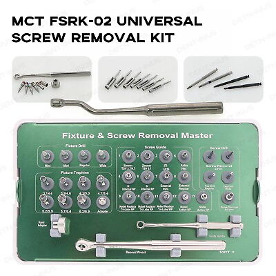 #ad Universal Implant Fixture amp; Fractured Screw Removal Kit MCT FSRK 02 Instruments