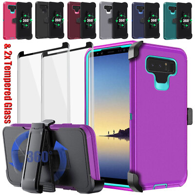 #ad For Samsung Galaxy Note 8 Phone Case Cover Clip Belt Holster amp; Tempered Glass