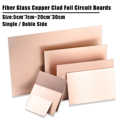 #ad Fiber Glass Single Doble Side Copper Clad Foil Circuit Boards PCB FR 4 Boards