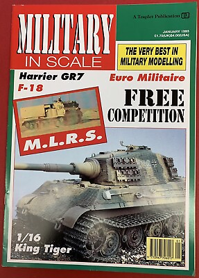#ad Military in Scale January 1993 Military Model Magazine Published in England