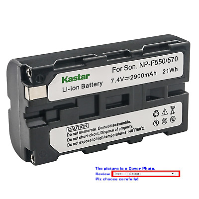 #ad Kastar Replacement Battery for Sony NP F330 NP F550 NP F570 amp; Sony BC VM50