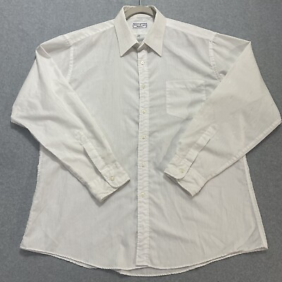 #ad Yves Saint Laurent Shirt Dress Shirt Men Button Up Long Sleeve White 17.5 34 35