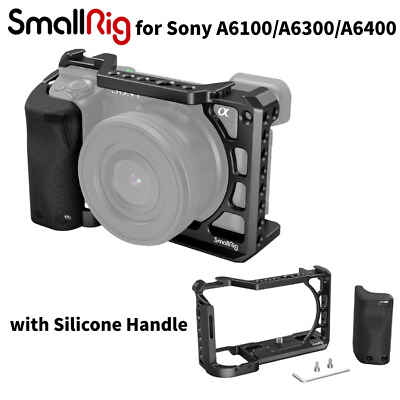#ad SmallRig a6400 Camera Cage with Silicone Handle for Sony A6100 A6300 Camera