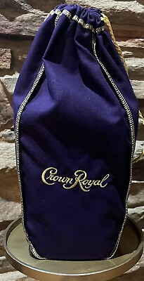 #ad Crown Royal Purple 1.75L Drawstring Bag New
