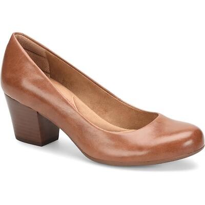 #ad Comfortiva Womens AMORA Leather Memory Foam Round Toe Pumps Shoes BHFO 5517