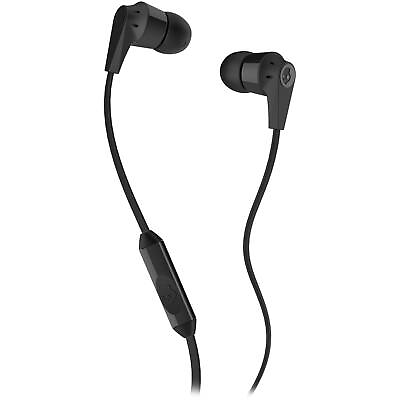 #ad Skullcandy Ink#x27;d 2.0 Earbuds in Black with Inline Mic New