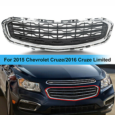 #ad Chrome Front Lower Grille Grill For 2015 Chevrolet Cruze 2016 Cruze Limited