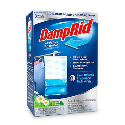 #ad DampRid Fresh Scent Hanging Moisture Absorber 3 Pack Free amp; Fast Shipping
