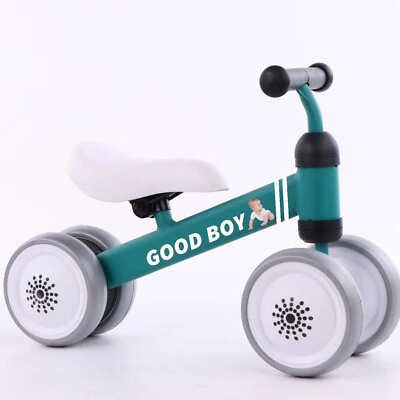 #ad Plastic No pedal Baby Kids Push Balance Bike Three Wheels Tricycle Baby Mini Bal