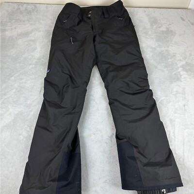 #ad Patagonia Black Insultated Powder Town Snow Pants Women’s Size Small Style 31185