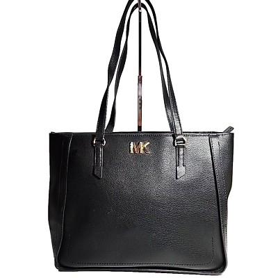 #ad Michael Kors Sylvia Black Leather Tote Pre owned and in Excellent Condition