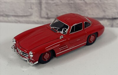 #ad *BRAND NEW* Welly 1:24 Diecast Car Mercedes Benz 300SL Red