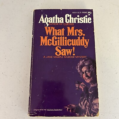 #ad Agatha Christie What Mrs. McGillicuddy Saw Pocket Book Edition 1976 Vintage