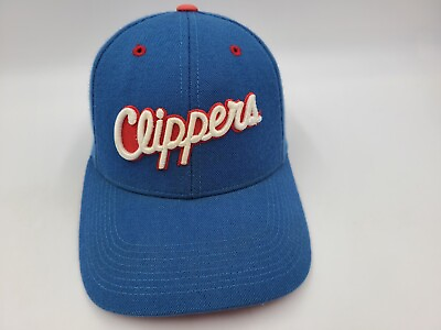 #ad Los Angeles Clippers Nike Script Adjustable Hat Cap Men NBA Basketball Blue Red