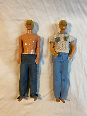 #ad 2 Ken Dolls with pants and one shirt