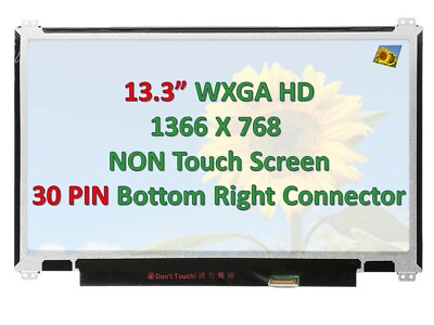 #ad New 13.3quot; Slim LED LCD Screen HB133WX1 402 WXGA HD 30pin eDP Panel