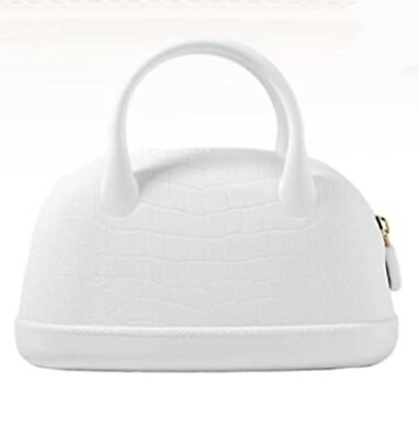 Silicone Makeup Bag for Women: Waterproof Cosmetic for travel Fashionable WHITE $25.12