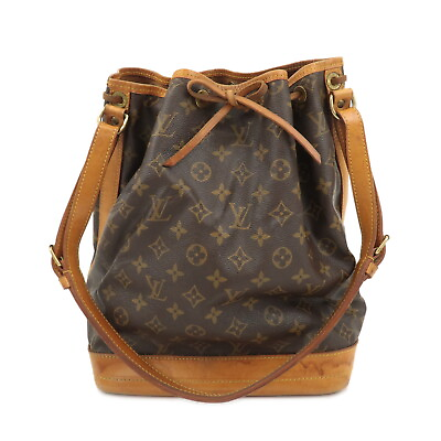 #ad Authentic Louis Vuitton Monogram Noe Shoulder Bag Hand Bag Brown M42224 Used F S