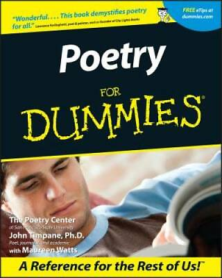 #ad Poetry For Dummies Paperback By The Poetry Center GOOD