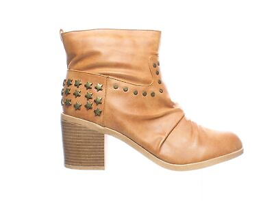 #ad Michael Antonio Womens Jinxy Cognac Fashion Boots Size 10 1784123