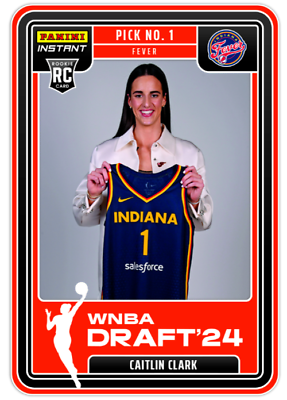 #ad 2024 Panini Instant WNBA Draft #1 Pick Caitlin Clark Indiana Fever Rookie RC