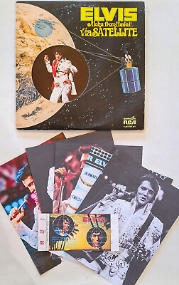 #ad ELVIS PRESLEY Aloha From Hawaii Via Satellite 1973 Double LP. With EXTRAS