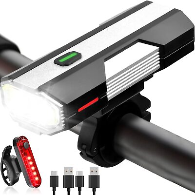 #ad Bike Lights 64 Modes Rechargeable Type C Bike Light for Night Riding Anti ...
