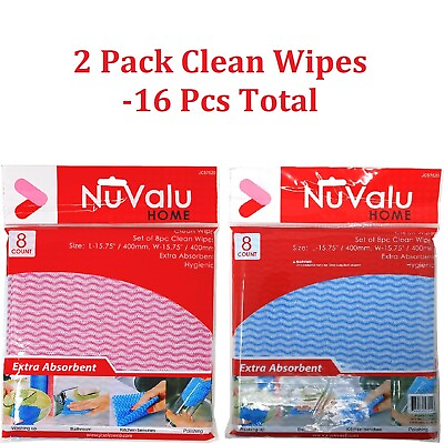 #ad REUSABLE TOWEL HAND CLOTHS MULTIPURPOSE SUPER ABSORBENT CLEANING WIPES WASHABLE