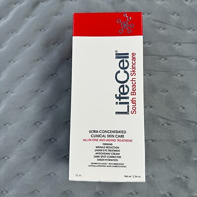 #ad New LifeCell South Beach Skincare All In One Anti Aging Treatment 2.54 oz. NIB