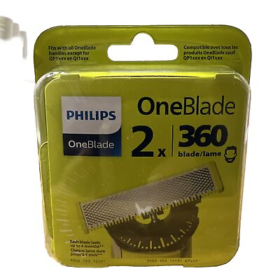 #ad Philips Norelco OneBlade 360 Blade Replacement 2X Pack NEW SEALED IN BOX