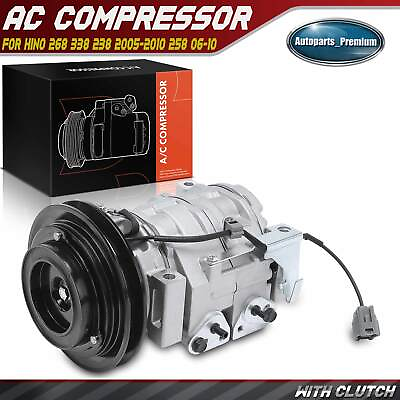 #ad NEW AC A C Compressors amp; Clutches for Hino 268 338 238 2005 2010 258 2006 2010