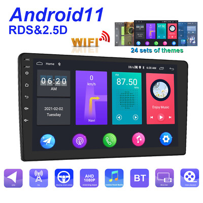 #ad Android 11 9quot; GPS Navi Head Unit 2 Din Car Stereo Radio Wifi DSP Bluetooth FM