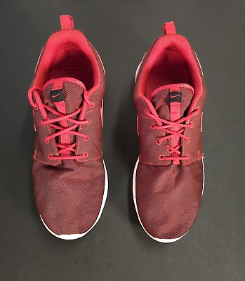 #ad Nike Roshe One Premium Size 10.5 Red White Athletic Shoe Flexible Breathability