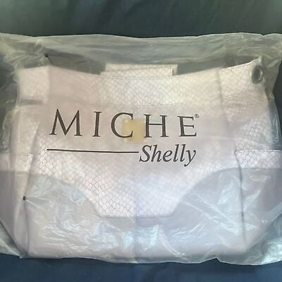 #ad MICHE SHELLY RETIRED Shell Demi NEW Lilac Snakskin Purse Satchel Bag Hobo Tote