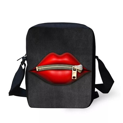 #ad Shoulder Bag Carry Bag Camera Bag Travel Unisex Zipped Lips NICE 🤐 🇺🇸💯