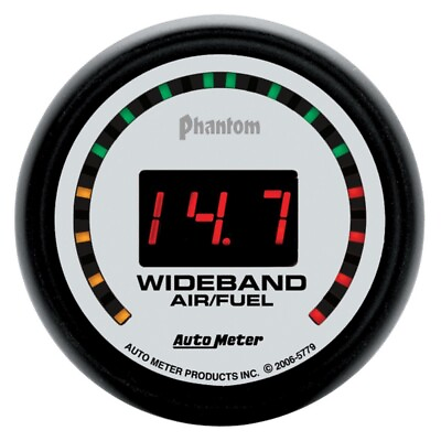 #ad Autometer Phantom 52mm Digital 10:1 17:1 Street Wideband Air Fuel Ratio Gauge