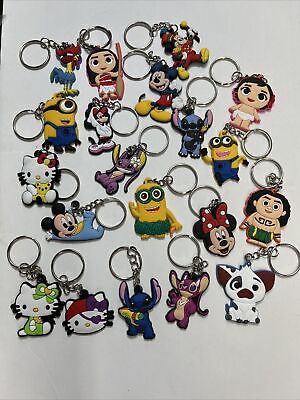 #ad Lot Of 20 Disney Character Keychains