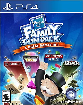 #ad Family Fun Pack PS4 PS5 Ubisoft Scrabble Monopoly Risk Trivial Pursuit New