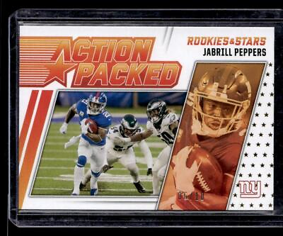 #ad 2021 Panini Rookies amp; Stars #AP 21 Jabrill Peppers Action Packed Gold 10