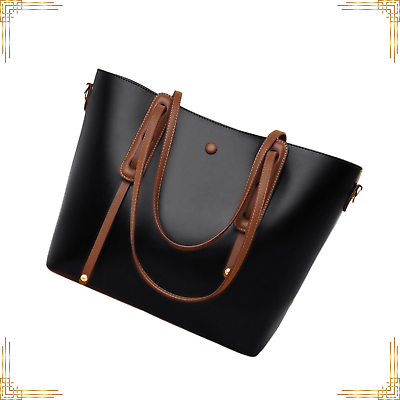 #ad Women LUXURY Large Leather Top Handle Bag Cross Shoulder Handbag Elegant Fashion