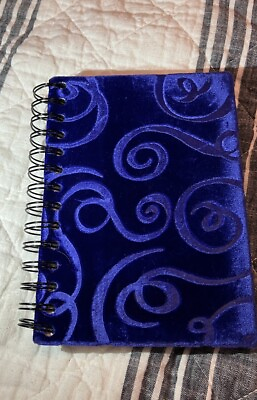 #ad Vintage Velvet Borders Bookstore Purple Velvet Notebook Journal