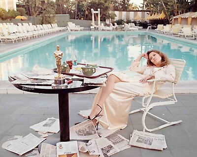 #ad Faye Dunaway Beverly hills Color Print 8 x 10