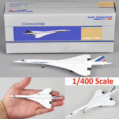 #ad 1 400 Scale Air France Concorde Plane Model Toy Diecast 1976 2003 Collection