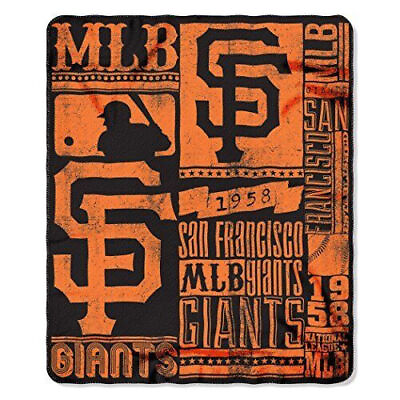 #ad MLB San Francisco Giants Soft Fleece Throw Blanket 50quot; x 60quot; Orange