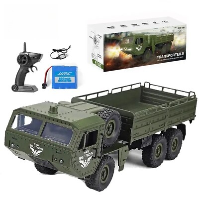 #ad JJRC 2.4Ghz RC 6WD Original box Large size Military Truck Car Model Kid Toy Gift